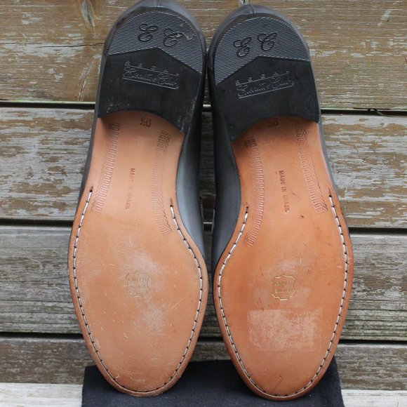 Polished Grey Leather Loafer, Men's Size 9.5 EEE, Made in Brazil - Picture 12 of 13